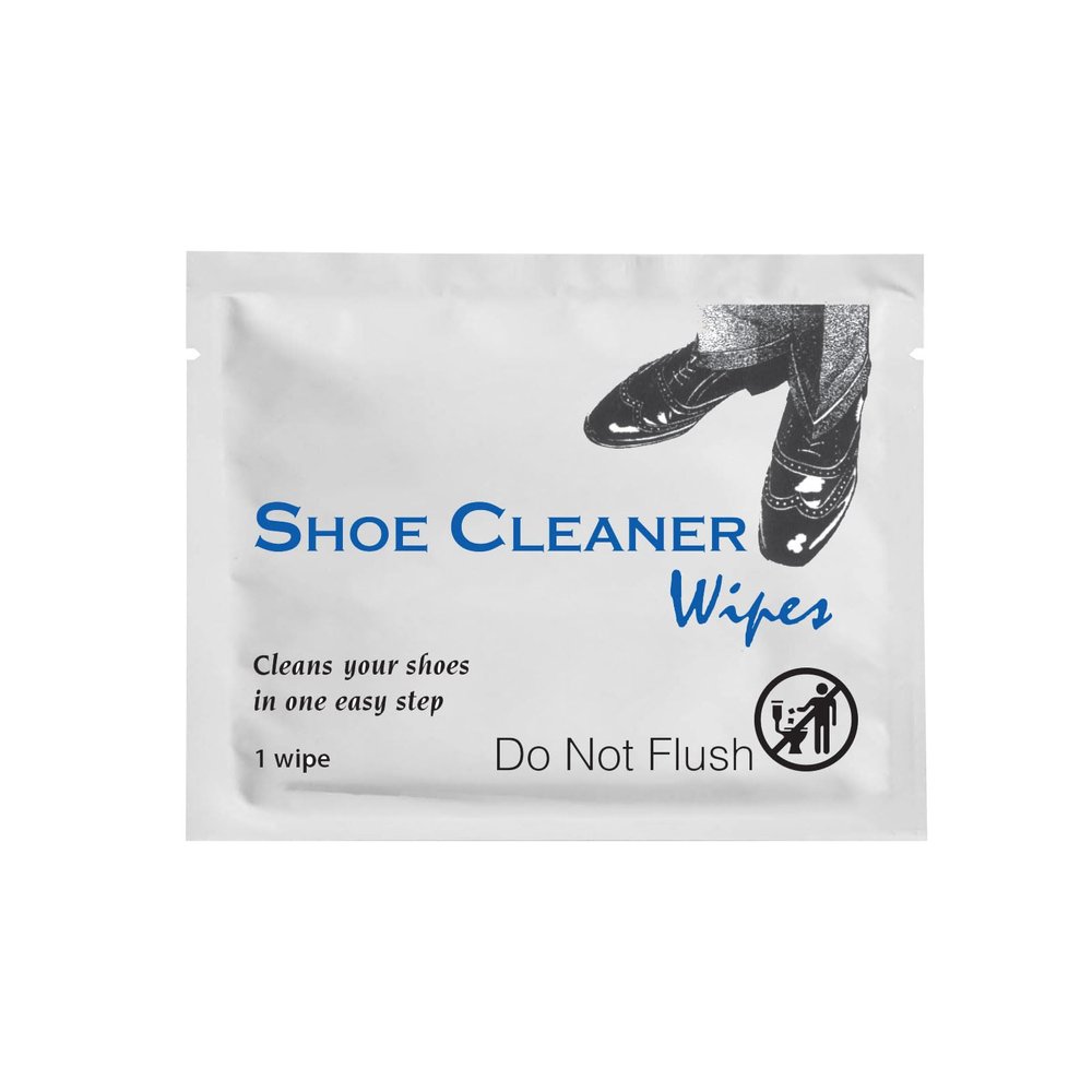 Diamond Wipes Pre-Moistened Shoe Shine Wipes, Streak-Free Shoe Cleaner Pack of 50 Individually Wrapped Wet Wipes - Use On Leather, Travel Essentials