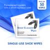 Diamond Wipes Pre-Moistened Shoe Shine Wipes, Streak-Free Shoe Cleaner Pack of 50 Individually Wrapped Wet Wipes - Use On Leather, Travel Essentials view 2