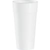DART 24J16 Drink Foam Cups, Hot/Cold, 24oz, White, 25 Per Bag (Case of 20 Bags) (DCC24J16) view 2