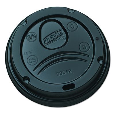 Georgia-Pacific Dixie 10-16 Oz. Dome Hot Coffee Cup Lids by GP PRO (Georgia-Pacific), Black, D9542B, 1,000 Count (100 Lids Per Sleeve, 10 Sleeves Per Case), Large
