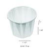 Genpak F075 Squat Paper Portion Cup, .75oz, White, Bag of 250 (Case of 20 Bags) view 2