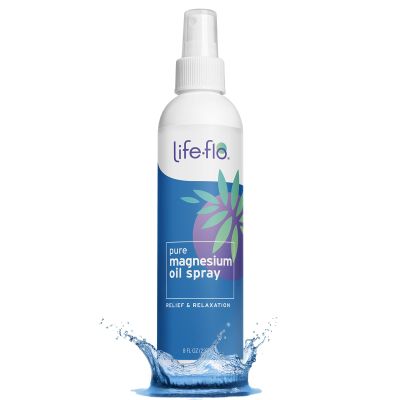 Life-Flo Pure Magnesium Oil for Feet and Body - 100% Pure Magnesium Spray from The Zechstein Seabed - Magnesium Oil Spray for Feet, Relaxes and Rejuvenates Muscles and Joints, 60-Day Guarantee, 8oz