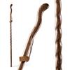 Brazos Handcrafted Wood Walking Stick, Twisted Oak, Ergonomic Style Handle, for Men & Women, Made in The USA, Brown, 55" view 1