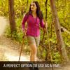 Brazos Handcrafted Wood Walking Stick, Twisted Oak, Ergonomic Style Handle, for Men & Women, Made in The USA, Red, 58" view 2