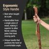 Brazos Handcrafted Wood Walking Stick, Twisted Oak, Ergonomic Style Handle, for Men & Women, Made in The USA, Red, 58" view 4