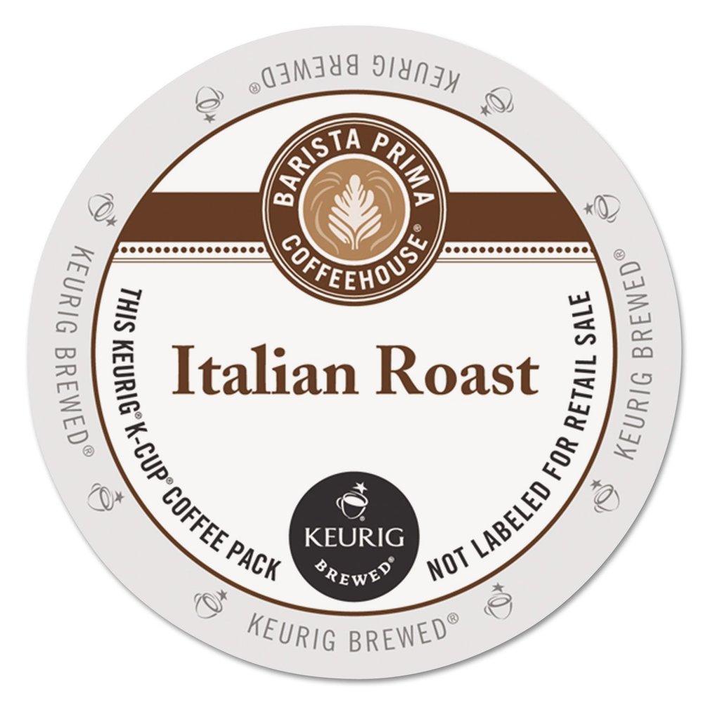 Barista Prima Coffeehouse Single-Serve Coffee K-Cup Pods, Italian Roast, Carton Of 24