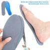 1Pair Blue Silicone Gel Reusable Honeycomb Full Length Non Slip Comfort Sports Insole Air Cushion Damping Shoe Pad Cushion Shoe Inserts for Men Women (Large) view 3