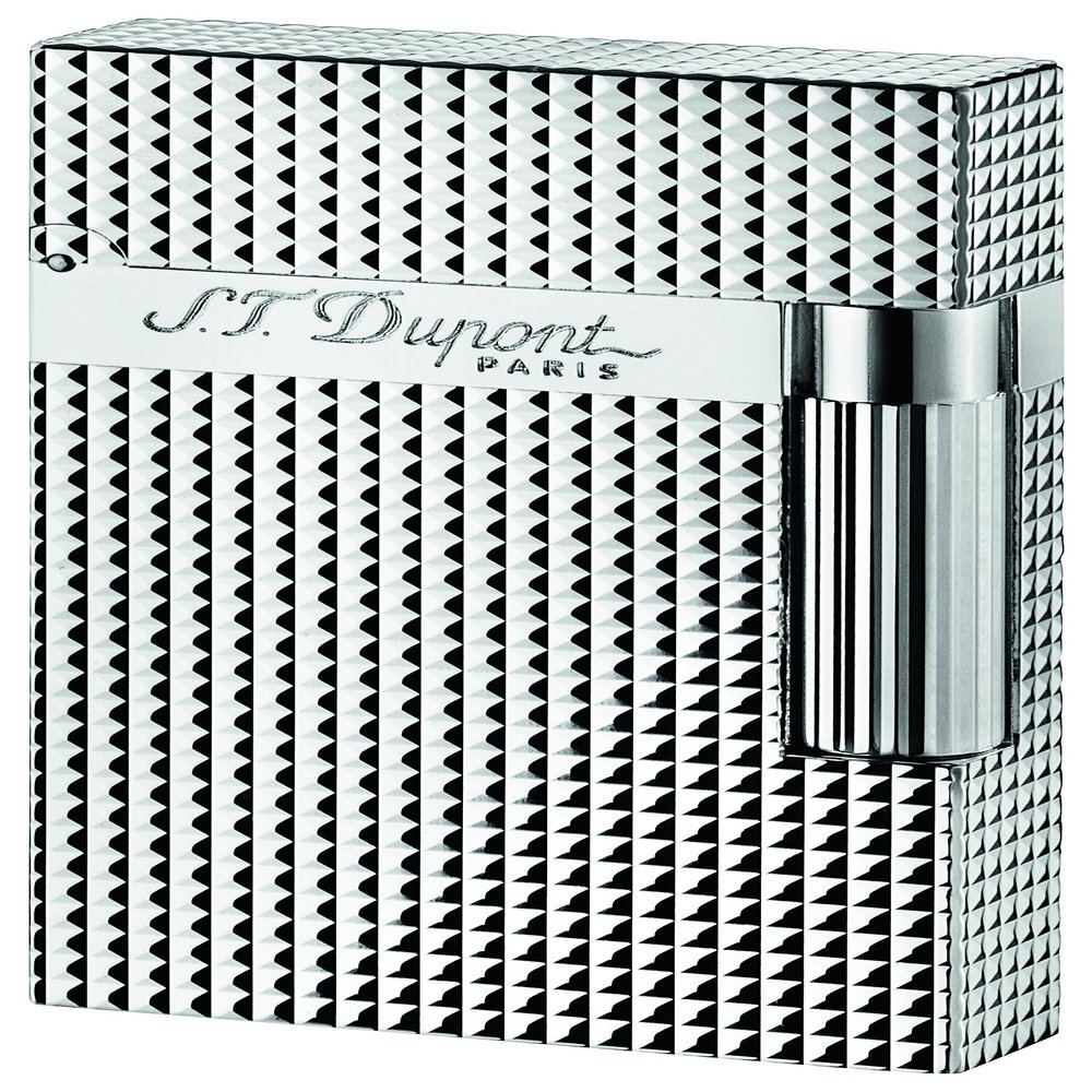 S.T. Dupont D-016184 Ligne 2 Lighter - Diamond Head Silver