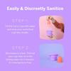 Pixie Menstrual Cup Compact Sterilizer for Feminine Care - Good for Public Restrooms, Camping or Dorms - Collapsible Cleaner Container for Your Menstrual Disc & Period Cup - Microwavable - Reusable view 3