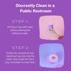 Pixie Menstrual Cup Compact Sterilizer for Feminine Care - Good for Public Restrooms, Camping or Dorms - Collapsible Cleaner Container for Your Menstrual Disc & Period Cup - Microwavable - Reusable view 4