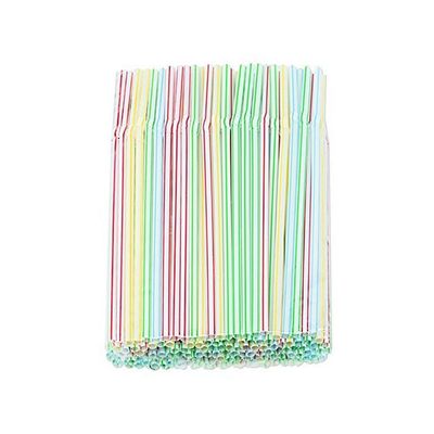 150 Pc Long Flexible Drinking Straws Party Bar Drinking Supplies Plastic Bendy