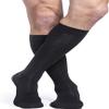 SIGVARIS Womens Essential Cotton 230 Closed Toe Calf-High Socks 30-40mmHg - Black - Large Short view 1