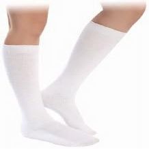SIGVARIS Womens Essential Cotton 230 Closed Toe Calf-High Socks 30-40mmHg - White - Small Short