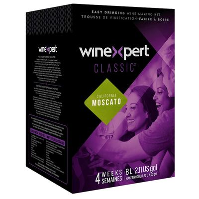 Midwest Homebrewing and Winemaking Supplies-HOZQ8-1597 Winexpert Classic California Moscato 8L Wine Ingredient Kit - Purple