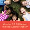 SmartyPants Kids Multivitamin Gummies: Omega 3 Fish Oil (EPA/DHA), Vitamin D3, C, Vitamin B12, B6, A, K & Zinc for Immune Support, Biotin, Gluten Free, Three Fruit Flavors, 120 Count (30 Day Supply) view 3