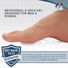 Dr. Frederick's Original Self-Adhesive Metatarsal and Arch Support Insole Gel Pads - 2 Pieces - Generous Ball of Foot Cushions for Arch Support, Plantar Fasciitis & More - Large - W8.5-11.5 | M7.5-11 view 2