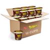 Cocoa PEBBLES Chocolate Breakfast Cereal for Kids, Gluten Free, Made with Sweetened Puffed Rice, On-the-Go Snack, 2 oz Individual Cup (Pack of 12) view 1