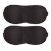2 Pack Magik Travel 3D Eye Mask Sleep Soft Padded Shade Cover Rest Relax Sleeping Blindfold (Black) view 1