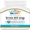 21st Century Iron 65 mg Ferrous Sulfate 325 mg Tablets, 120 Count view 1