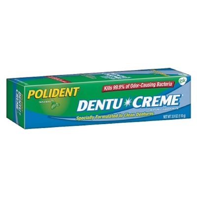 Polident Dentu-Creme Denture Cleaner - 3.9 oz, Pack of 3