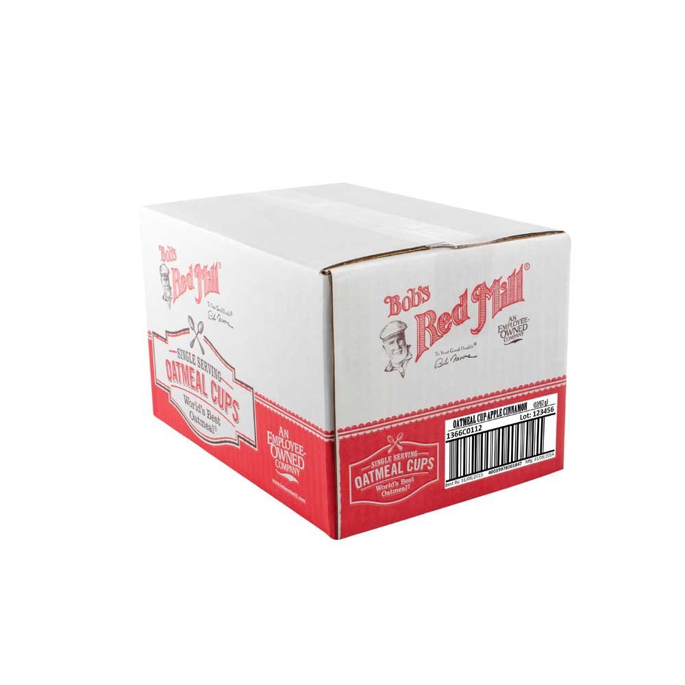 Bob's Red Mill Gluten-Free Apple Cinnamon Oatmeal, 2.36 Ounce, Pack of 12