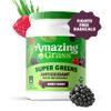 Amazing Grass Greens Superfood Antioxidant: Greens Powder with Organic Spirulina, Beet Root Powder, Elderberry & Probiotics, Sweet Berry, 100 Servings (Packaging May Vary) view 2