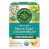 Traditional Medicinals Organic, Stress Ease Tension Relief, Lemon Verbena Mint Tea - Supports Stress Relief - Kosher, Non-GMO, Caffeine-Free, Compostable - 16 Tea Bags view 1