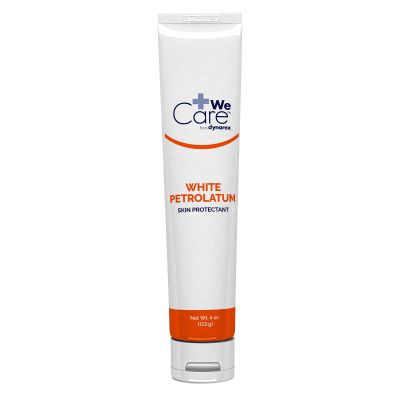Dynarex White Petrolatum, Petroleum Jelly for Dry, Damaged or Cracked Skin, Soothing White Petroleum Jelly for Minor Skin Irritations, 4 oz. Tubes, 1 Petroleum Jelly Tube