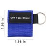 LSIKA-Z 100pcs CPR Face Shield Mask Keychain Keying CPR Face Shields Pocket Mask (Blue-100) view 2