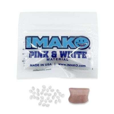 Cosmetic Moldable Fitting Material - Fake Gums and Teeth - Made in USA