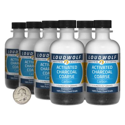 Activated Charcoal / 1 Pound / 8 Bottles / 100% Pure Food Grade/Granulated