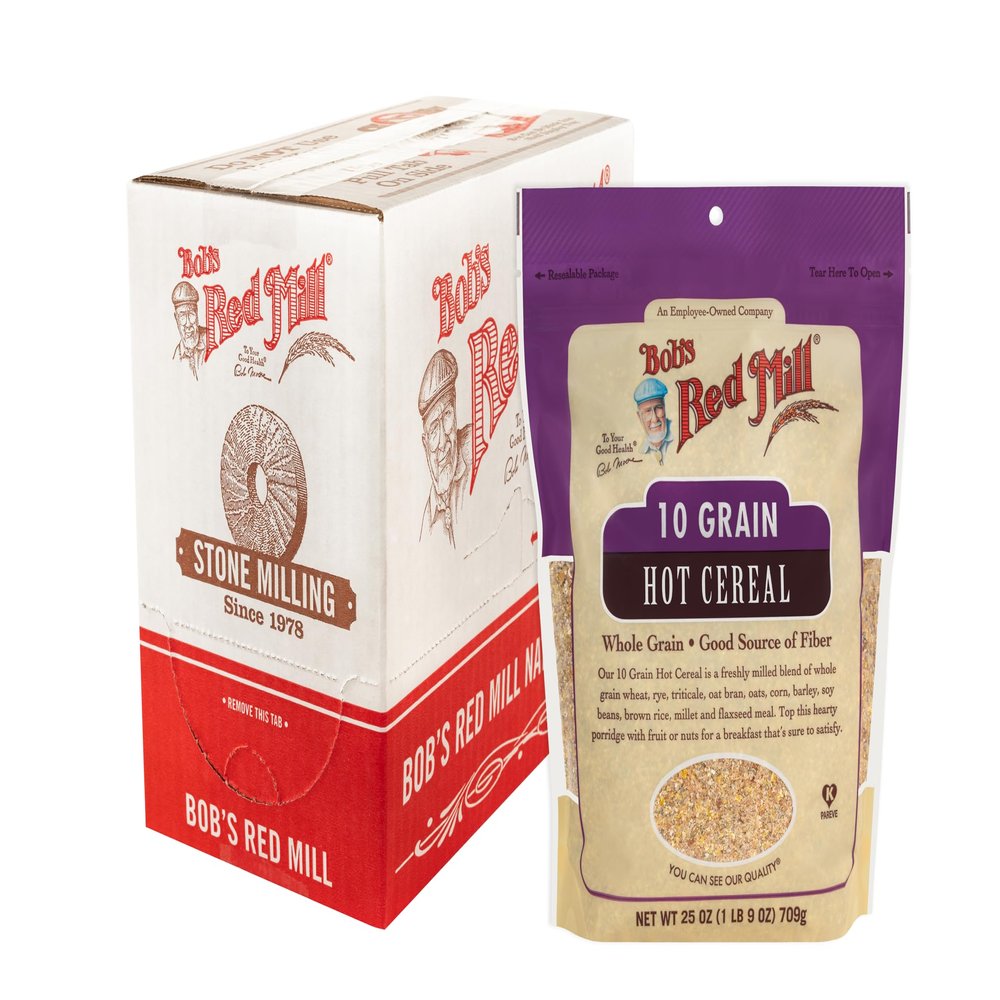 Bob's Red Mill 10 Grain Hot Cereal, 25oz (Pack of 4)- Whole Grain, Vegan, Kosher