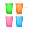 Party Essentials Plastic Cups, 100-Count, Assorted Neon view 2