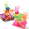 Party Essentials Plastic Cups, 100-Count, Assorted Neon view 4