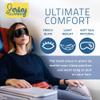 100% Silk Sleep Mask for A Full Night's Sleep | Comfortable & Super Soft Eye Mask with Adjustable Strap | Works with Every Nap Position | Best Sleeping Aid/Blindfold/Gift, Blocks Light Jersey Slumber view 3
