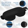 100% Silk Sleep Mask for A Full Night's Sleep | Comfortable & Super Soft Eye Mask with Adjustable Strap | Works with Every Nap Position | Best Sleeping Aid/Blindfold/Gift, Blocks Light Jersey Slumber view 4