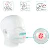 10pcs CPR Mask Keychain Ring Emergency Kit CPR Face Shields for First Aid or CPR Training (Blue-10) view 3