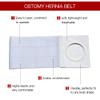 Men Or Women Medical Ostomy Belt Ostomy Hernia Support Belt Abdominal Stoma Binder Brace Abdomen Band Stoma Support (Hole 3.14") for Colostomy Patients to Prevent Parastomal Hernia Stoma Opening (M) view 2
