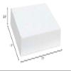 17 x 11 x 2  inch White Apparel Boxes - Case of 50 view 2