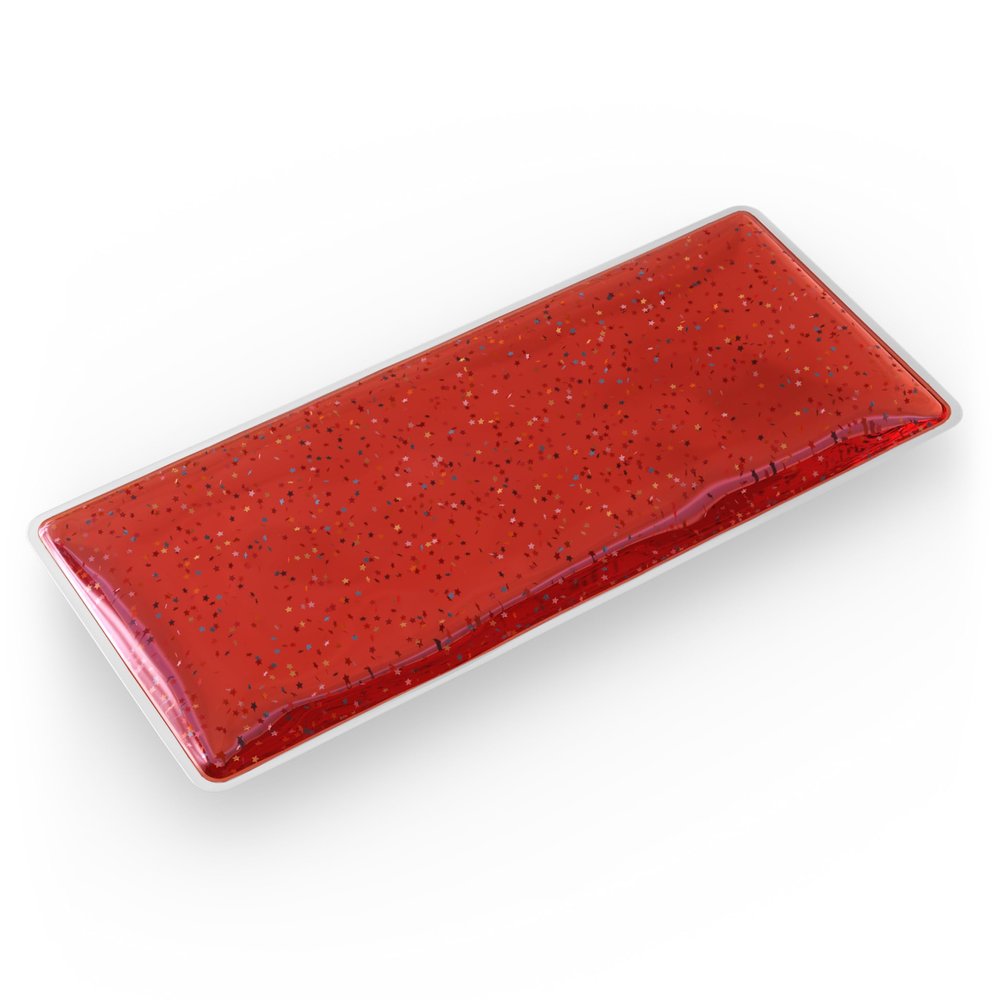 Skil-Care Weighted Rectangular Lap Pad, Red, 3 Lbs, 7" x 16"- Vinyl Covered, Heat Sealed, Calms and Stimulates, Easy to Clean, 914505