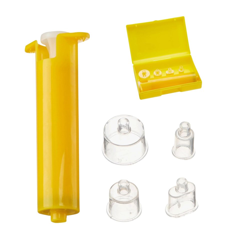 Rolyan Suction Pump, Assists with Lesion Healing, Tendon Repair, and Grafting, Extractor Suctions to Increase Skin Mobility, Various Suction Cup Sizes for Cupping