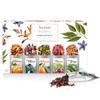 Tea Forte Single Steeps Loose Leaf Tea Sampler, Assorted Variety Tea Box, 15 Single Serve Pouches, Herbal Retreat Tea view 1