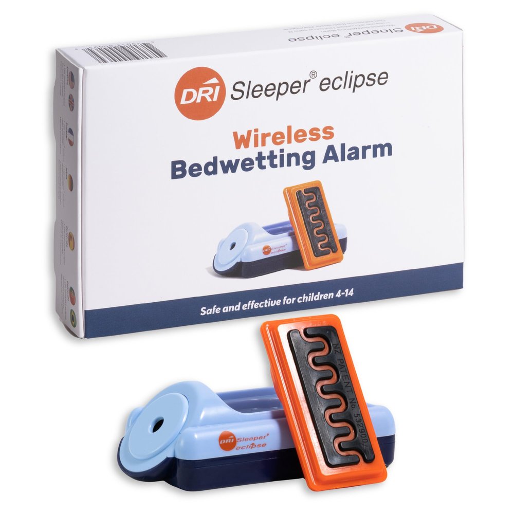 DRI Sleeper Eclipse Wireless Bedwetting Alarm for Kids and Older Children - Effective Enuresis Solution and Bed Wetting Sensor, Night Bedwetting Alarm