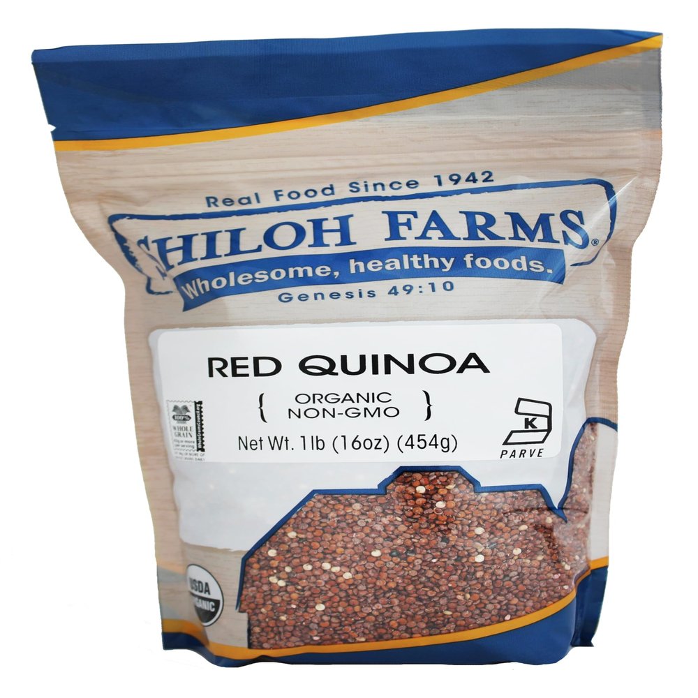 Shiloh Farms Organic Red Quinoa Grain - 6 Count of 16 oz Units | Certified Organic, No Artificial Ingredients, Bulk Packaging