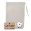 Celestial Gifts Muslin Bags with Drawstring 25pcs, 8x12 - Large Drawstring Bags Bulk - Drawstring Gift Bags for Party Favor and DIY Craft - 100% Cotton - Made in USA - (Natural Hem & Drawstring) view 1