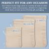 Celestial Gifts Muslin Bags with Drawstring 25pcs, 8x12 - Large Drawstring Bags Bulk - Drawstring Gift Bags for Party Favor and DIY Craft - 100% Cotton - Made in USA - (Natural Hem & Drawstring) view 4