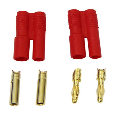 Jamara 95640 Gold Contact, 2 mm, 2 Male + 2 Female + Housing, Multi Color