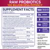 Wholesome Wellness Dr. Formulated Raw Probiotics for Women 100 Billion CFUs Capsules with Prebiotics, Digestive Enzymes, Approved for Adults, Shelf Stable Supplement view 3