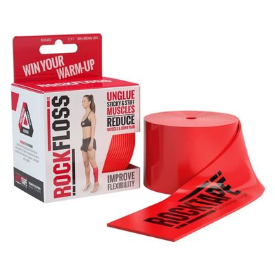 Rocktape RockFloss 2" Compression Muscle Recovery Tack Mobility Band, Red, One Size
