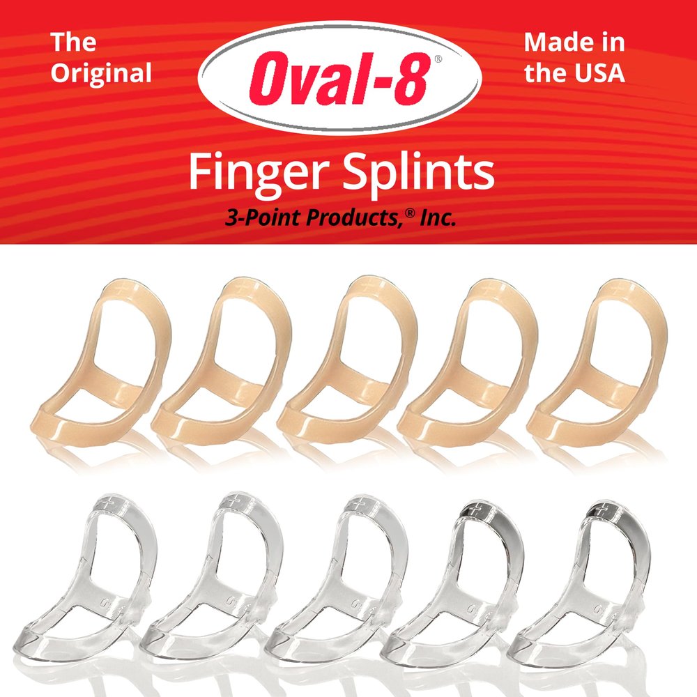 3-Point Products Oval-8 Finger Splint Size 6 (5 Splints)